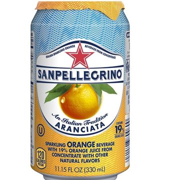 San Pellegrino soda aranciata or limonata
