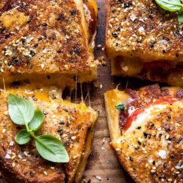 4 Cheese Grill Cheese with Bacon and Tomato