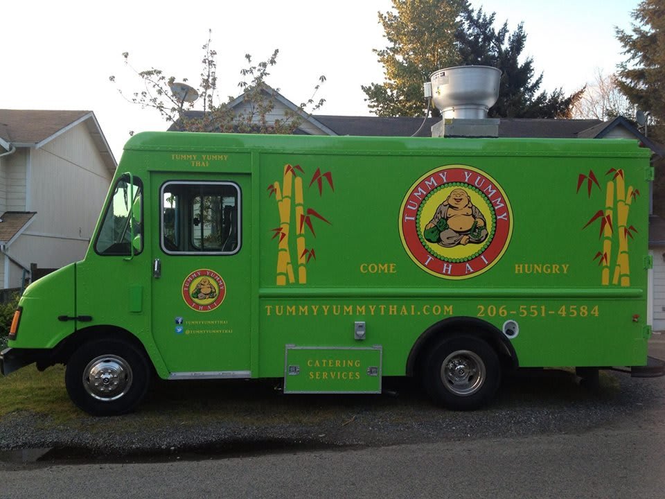 Best Food Trucks Tummy Yummy Thai menu