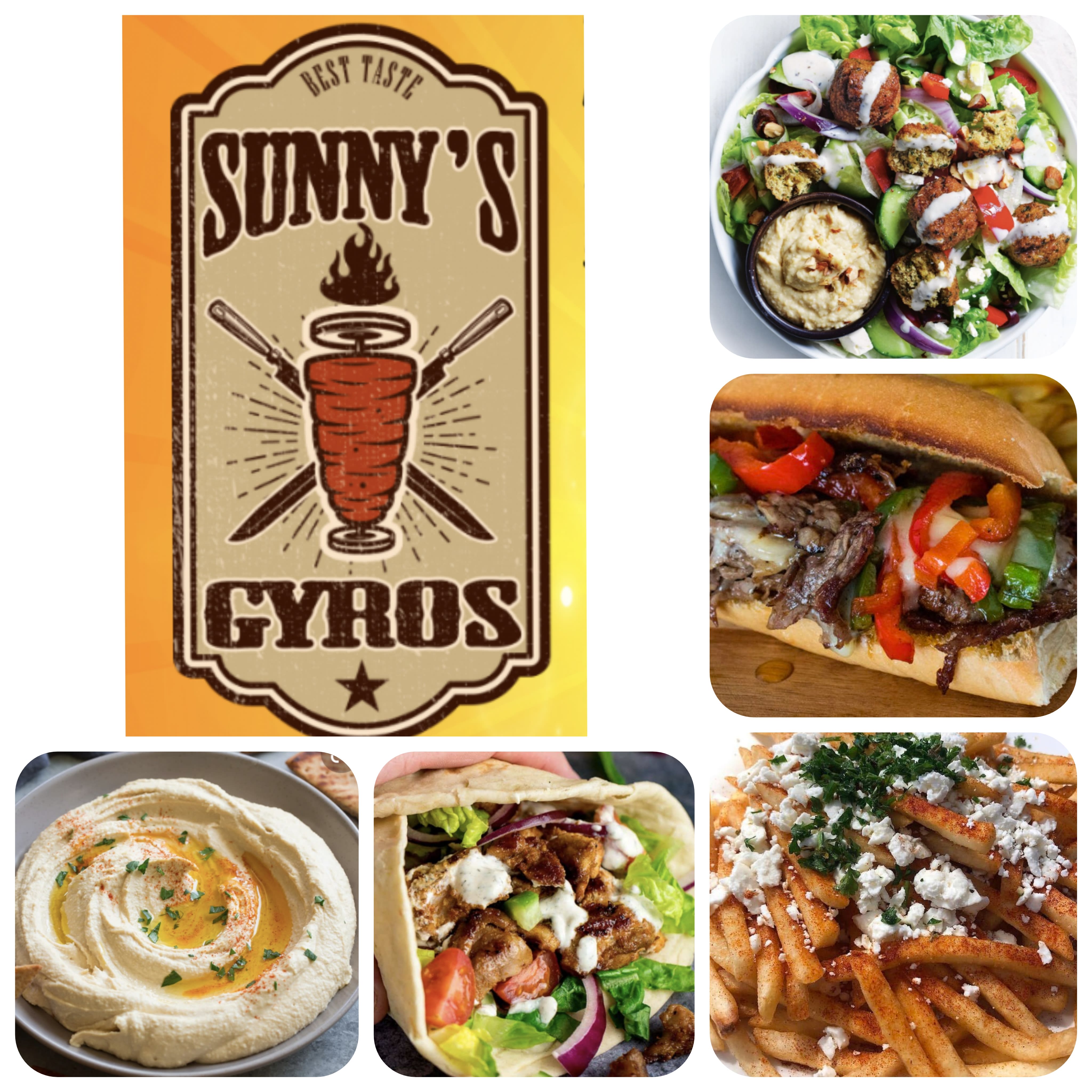 Best Food Trucks Sunny's Gyros menu