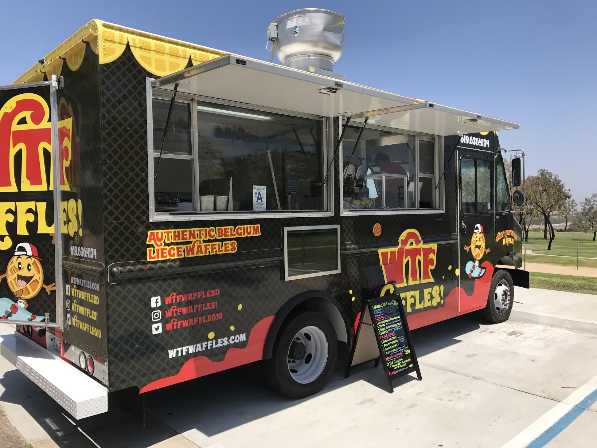 Best Food Trucks WTF WAFFLES & SNOW CONES menu