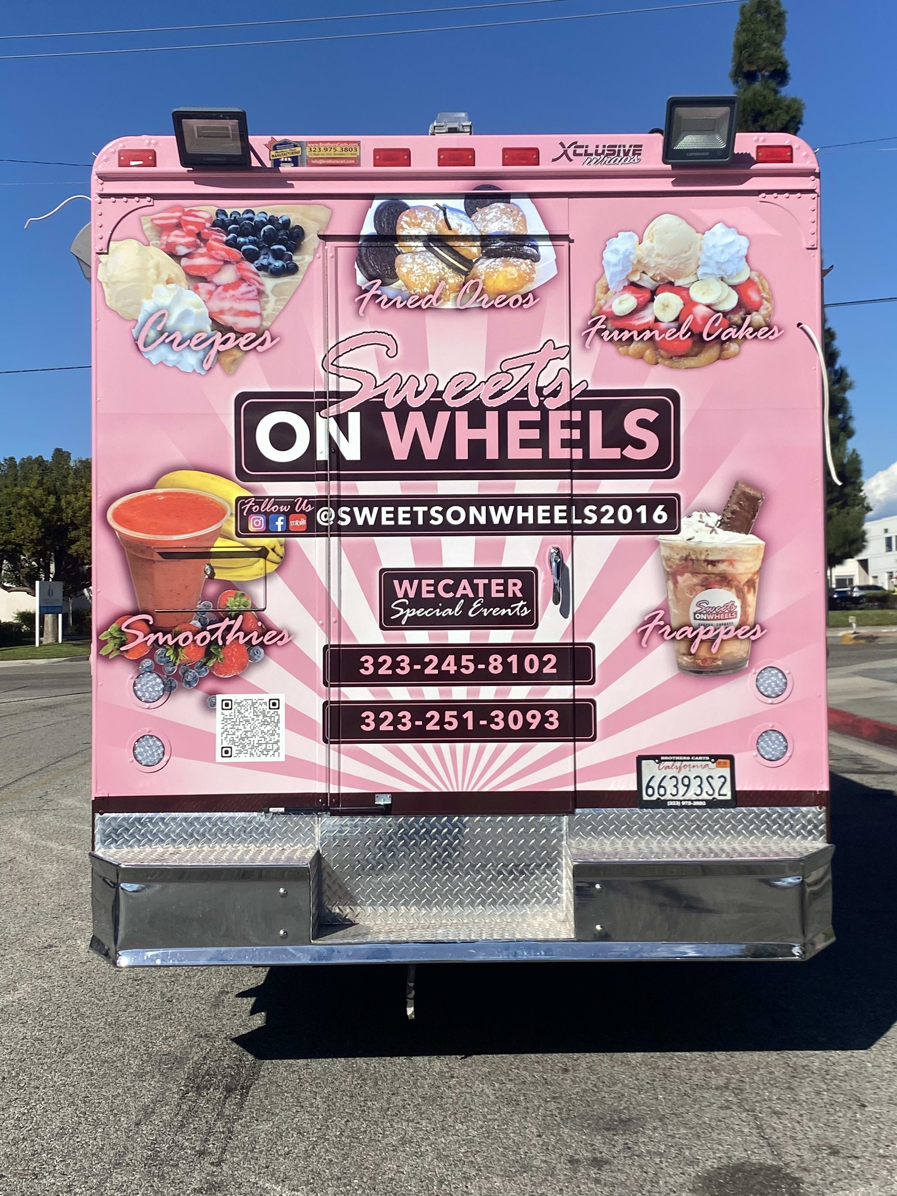 Best Food Trucks Sweets on Wheels menu