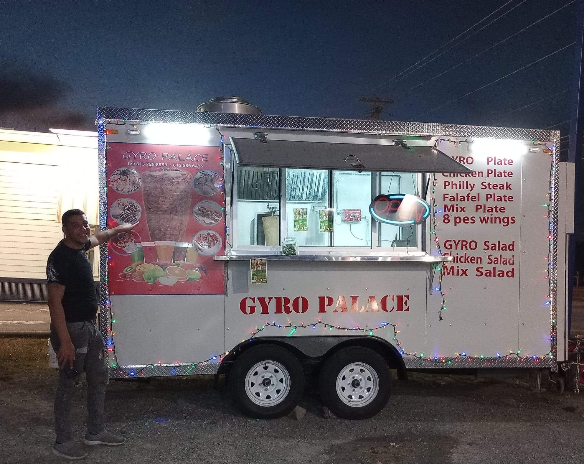 Best Food Trucks Gyro palace menu