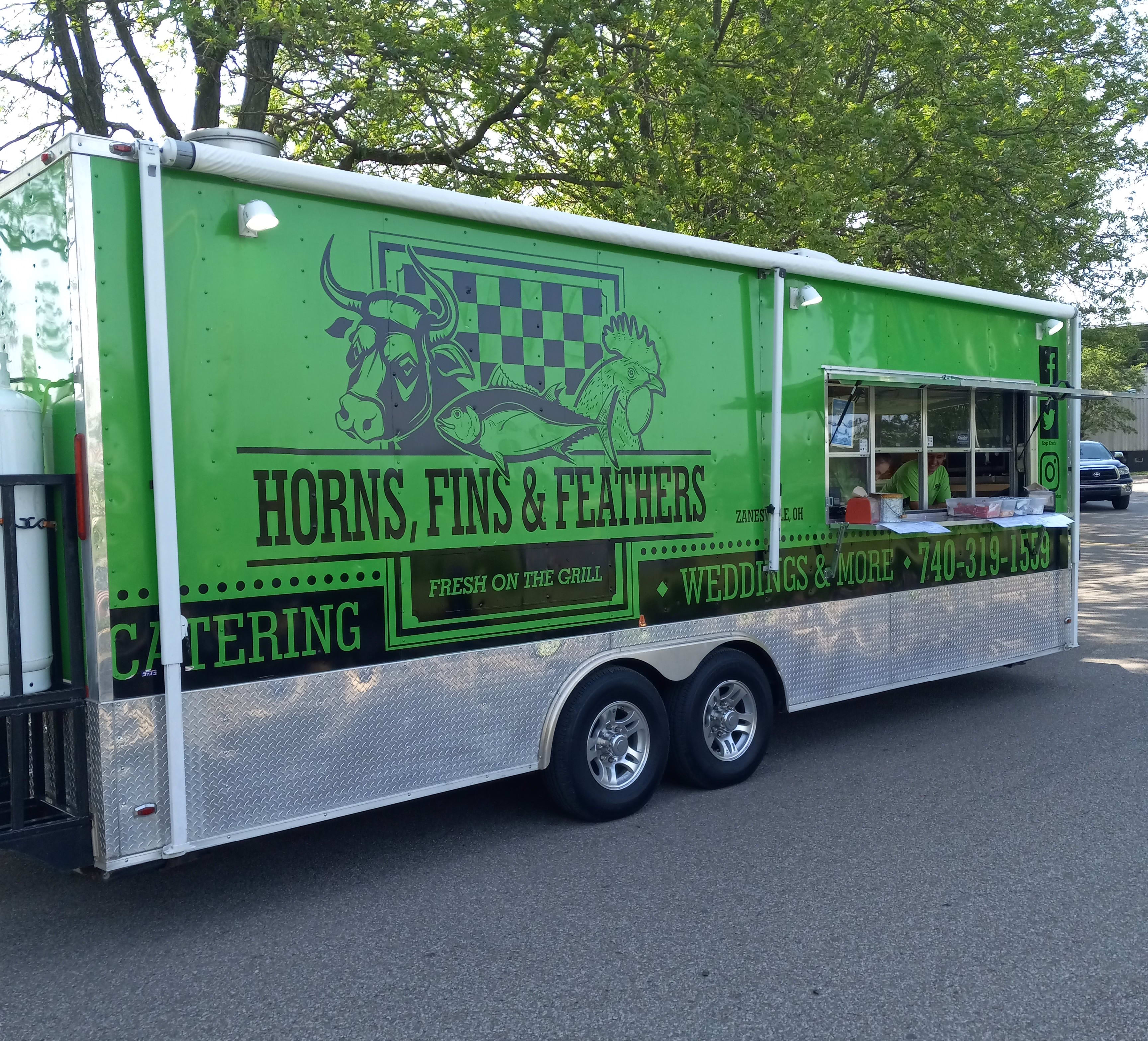Best Food Trucks HORNS FINS AND FEATHERS menu