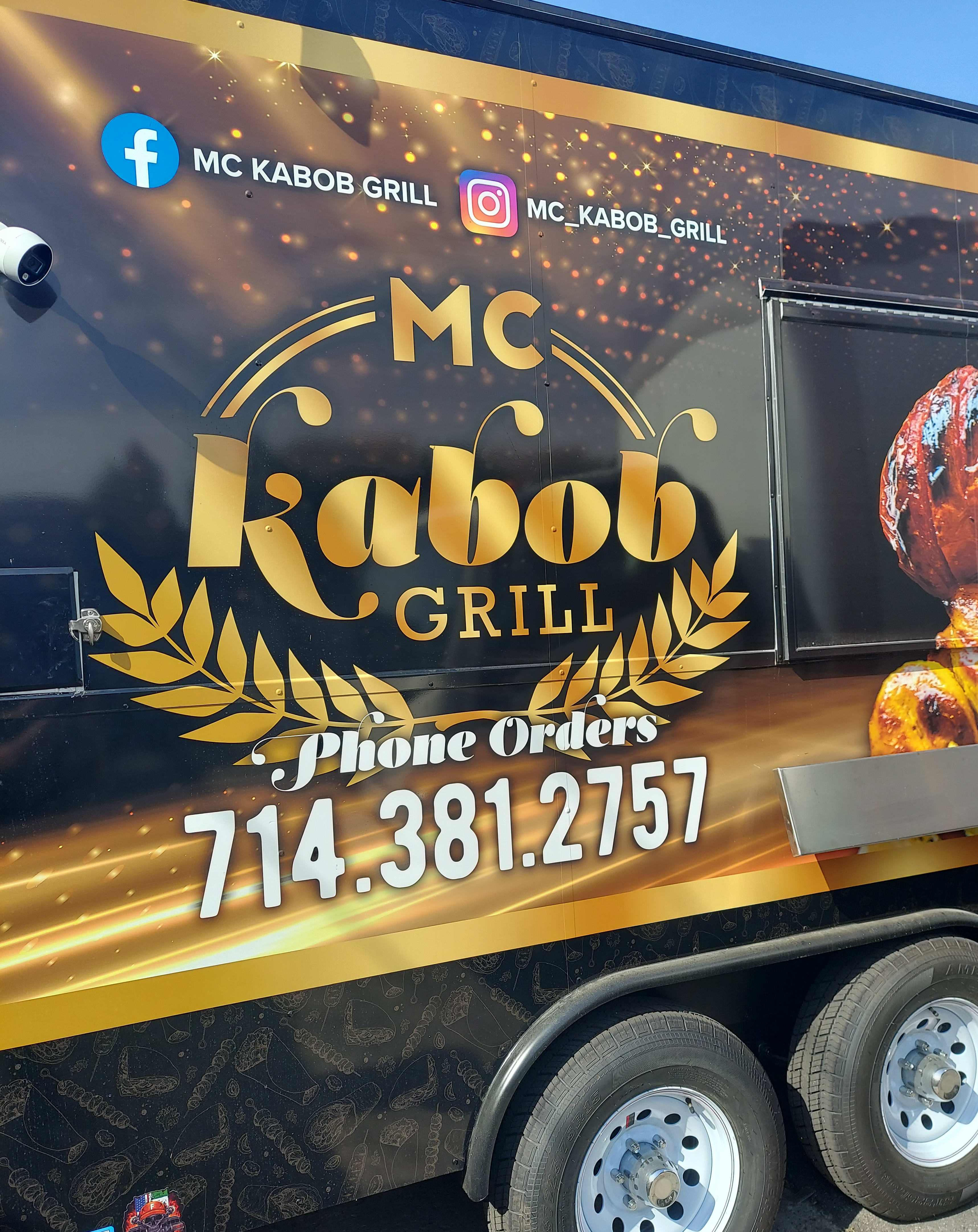 Best Food Trucks MC Kabob Grill menu