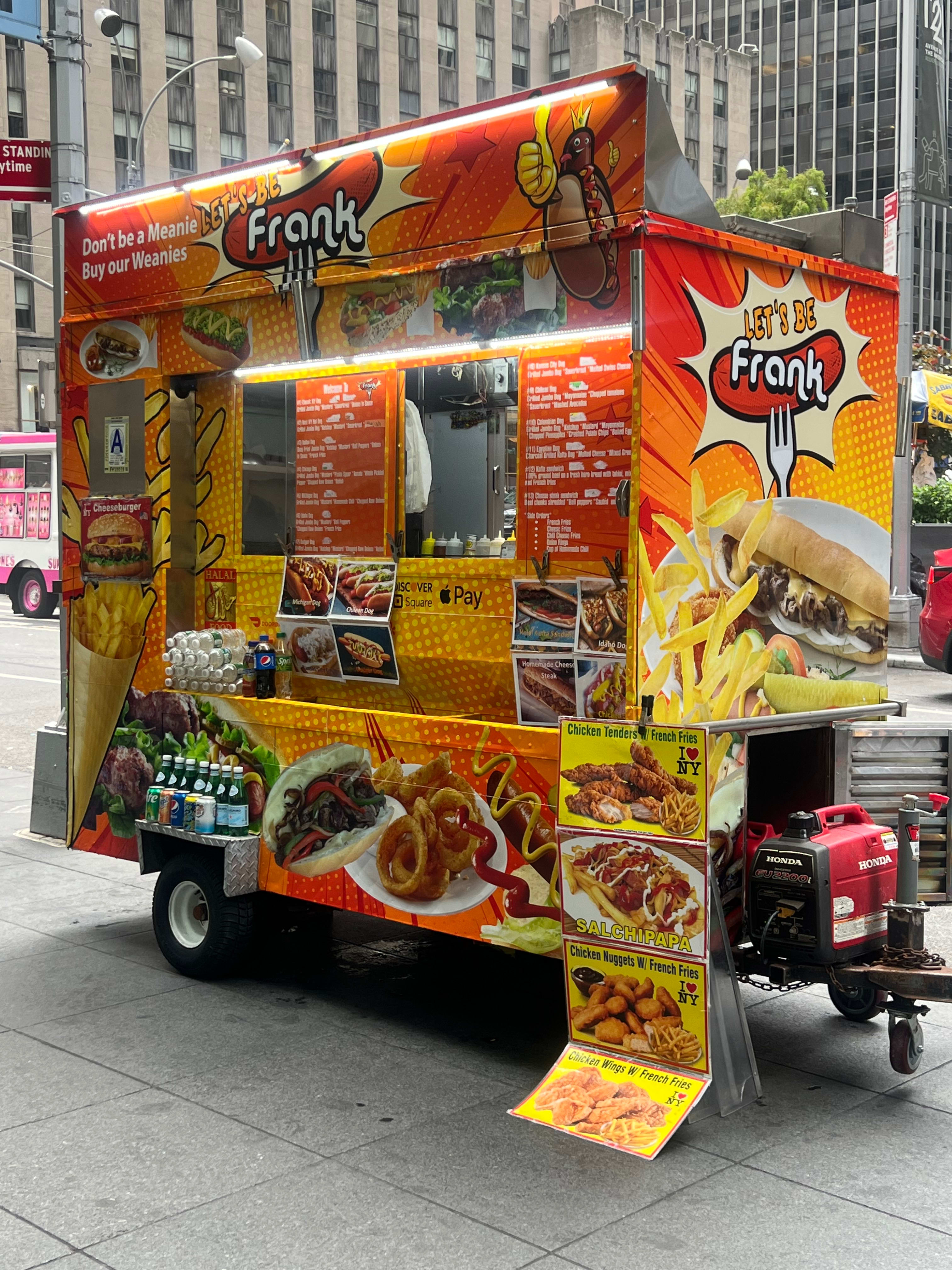Best Food Trucks Let's be Frank menu