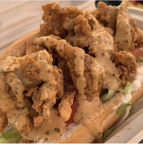 Louisiana Fried Oyster Mushroom Po Boy