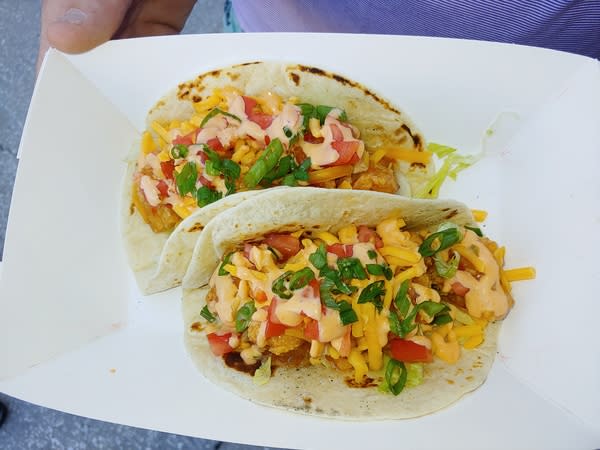 Floribbean Chicken Tacos (2 per order )
