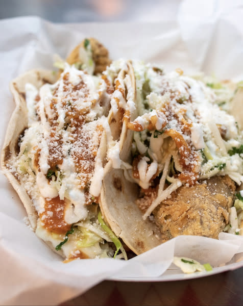 Fried Avocado Tacos 