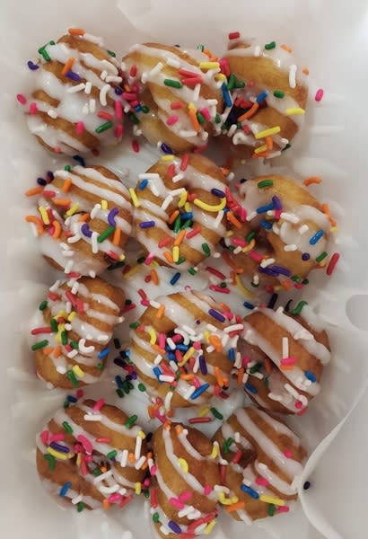 Rainbow Sprinkle Mini Donuts 