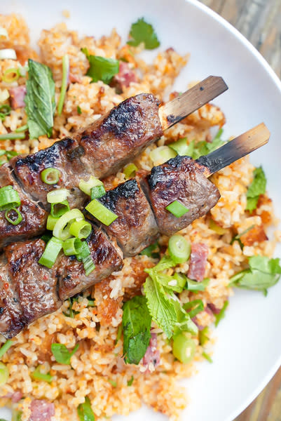 Lemongrass Ribeye Skewers 